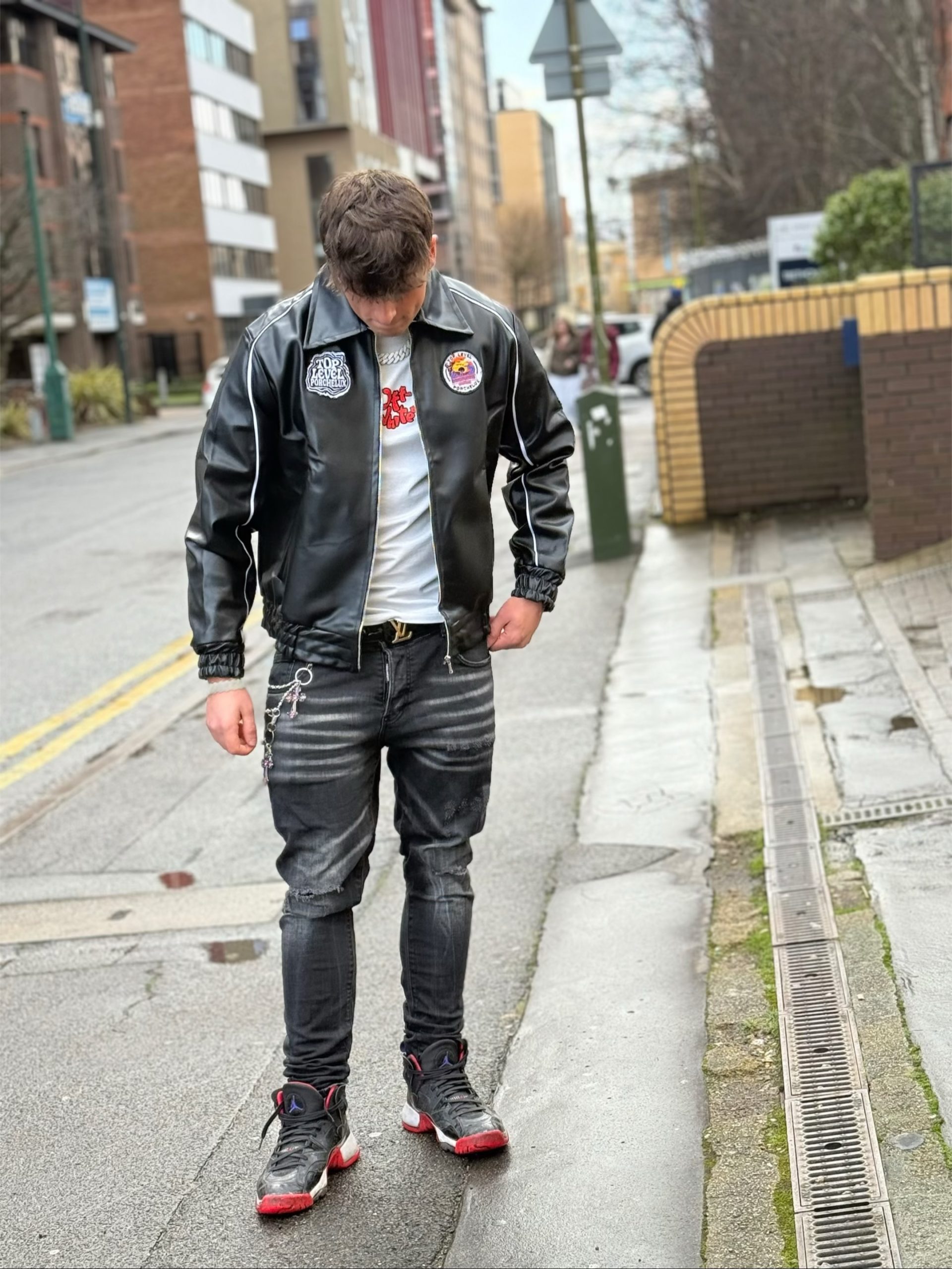Leather jacket