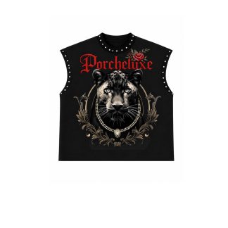 PL Panther Studded Sleeveless Tees